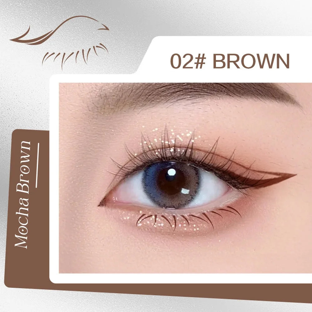 Lower Eyelashes Stamp, Double Head with Liquid Eyeliner, Natural Lower Eyelashes Lasting Waterproof Eyelashes Stamp