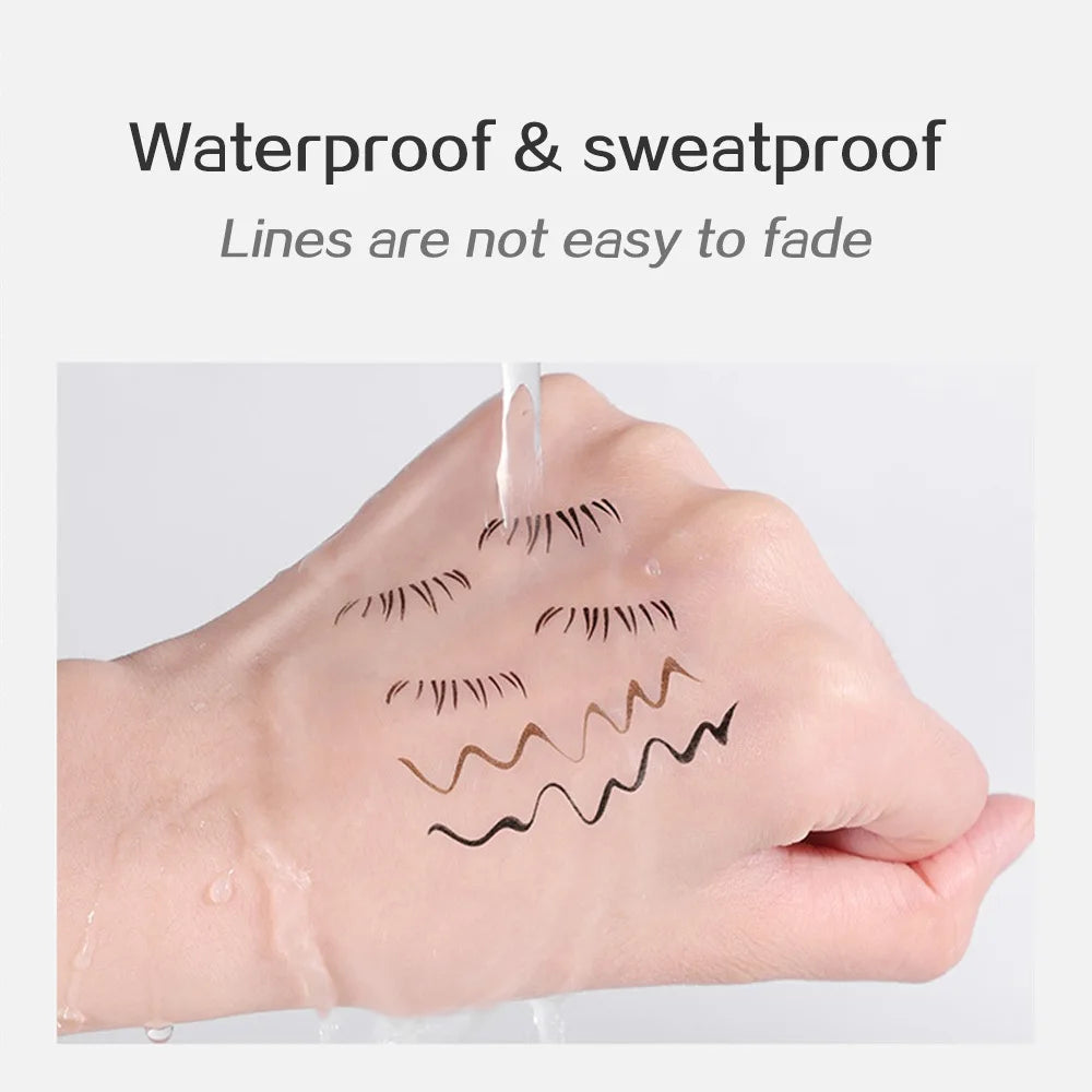 Lower Eyelashes Stamp, Double Head with Liquid Eyeliner, Natural Lower Eyelashes Lasting Waterproof Eyelashes Stamp